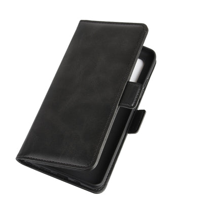 Xiaomi Mi Note 10 Lite leather flip case, black closed with magnetic closure tab