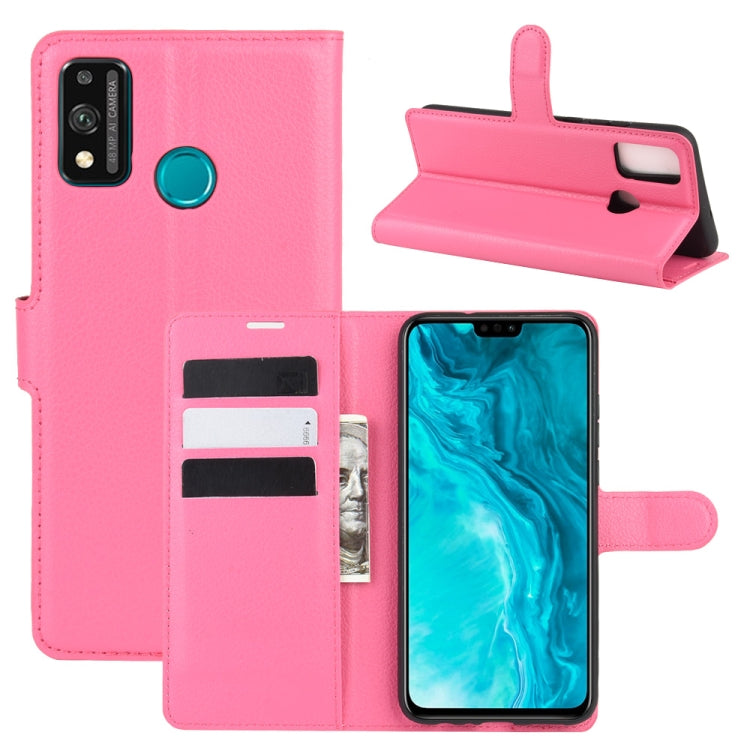 Rose flip phone case with card slots and stand for Huawei Honor 9X Lite