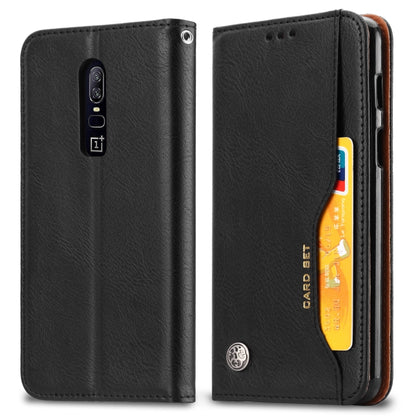 Black horizontal flip leather phone case with card slots and photo frame window