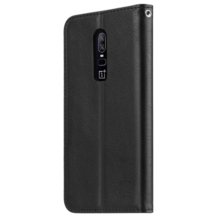 Black horizontal flip leather phone case with camera cutout and magnetic snap