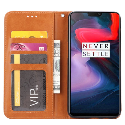 Orange horizontal flip leather phone wallet case with card slots and photo frame window