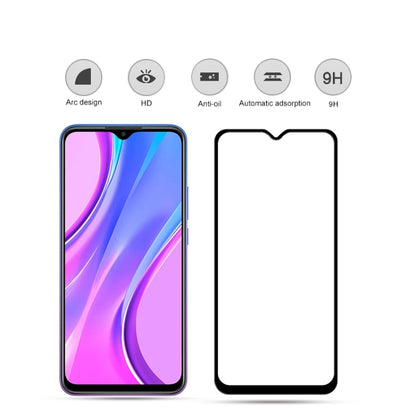 Tempered glass screen protector with full coverage and 9H hardness, front view