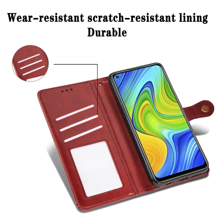 Red wallet phone case open view with card slots and phone cover