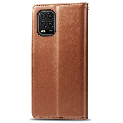 For Xiaomi Mi 10 Lite 5G Retro Solid Color Leather Buckle Phone Case with Lanyard & Photo Frame & Card Slot & Wallet & Stand Function, For Xiaomi Mi 10 Lite 5G