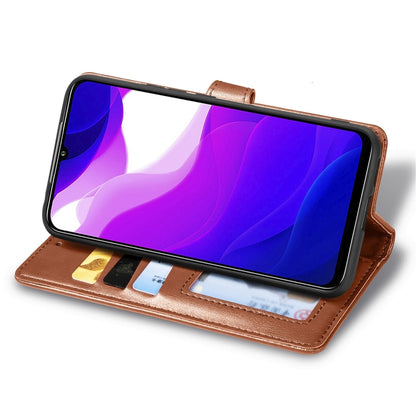 For Xiaomi Mi 10 Lite 5G Retro Solid Color Leather Buckle Phone Case with Lanyard & Photo Frame & Card Slot & Wallet & Stand Function, For Xiaomi Mi 10 Lite 5G
