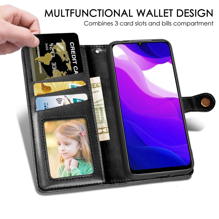 For Xiaomi Mi 10 Lite 5G Retro Solid Color Leather Buckle Phone Case with Lanyard & Photo Frame & Card Slot & Wallet & Stand Function, For Xiaomi Mi 10 Lite 5G