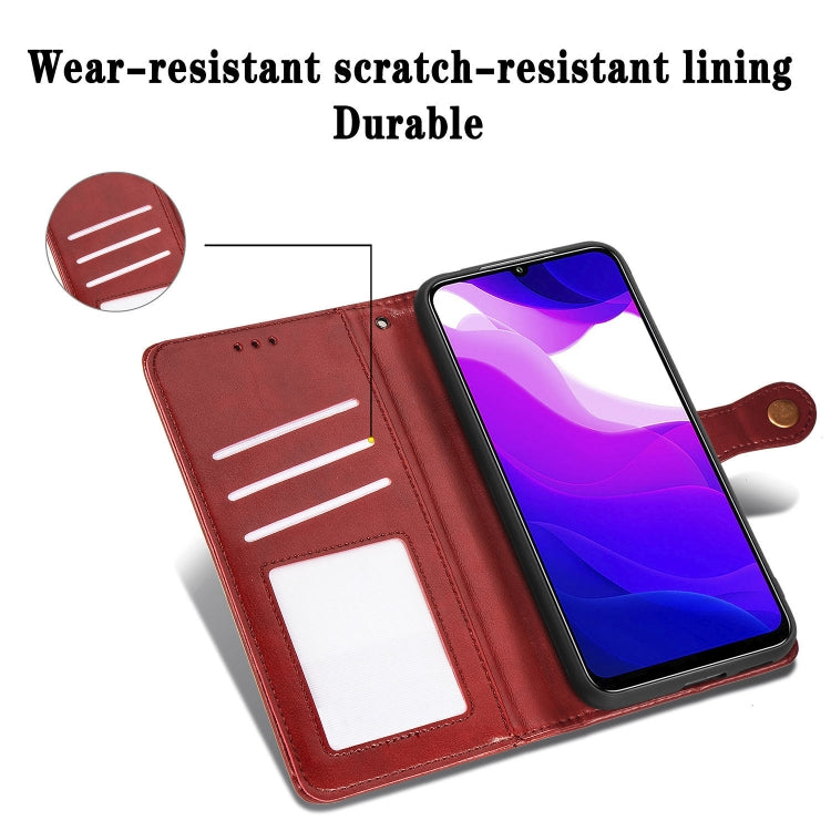 For Xiaomi Mi 10 Lite 5G Retro Solid Color Leather Buckle Phone Case with Lanyard & Photo Frame & Card Slot & Wallet & Stand Function, For Xiaomi Mi 10 Lite 5G