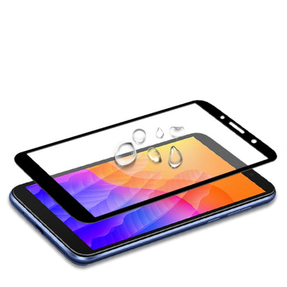 Tempered glass screen protector film, curved 3D full-cover fit on a Huawei Y5p phone