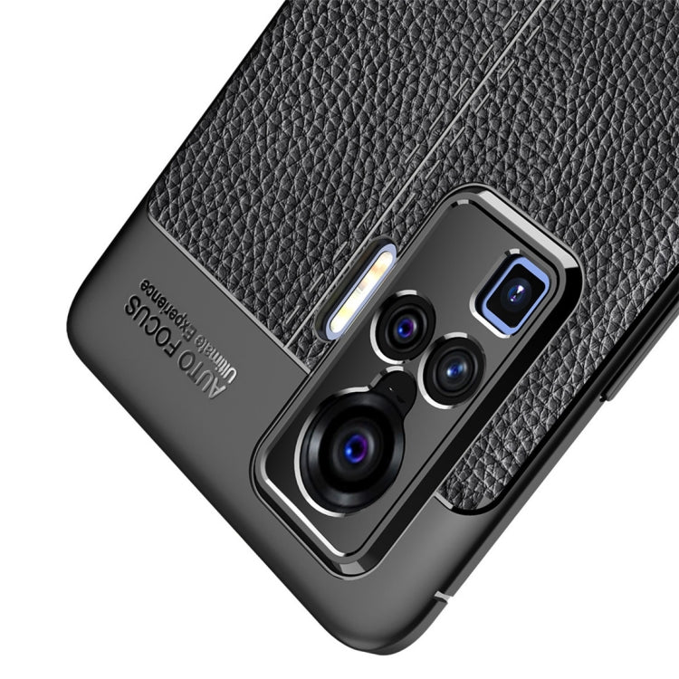 For VIVO X50 Litchi Texture TPU Shockproof Case, For VIVO X50