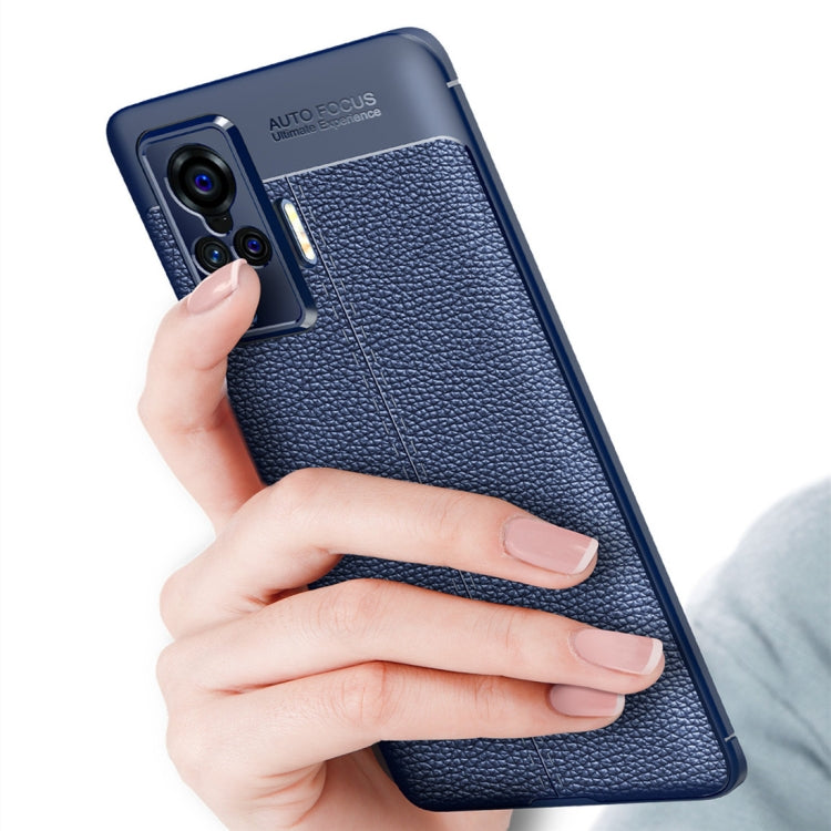 For VIVO X50 Litchi Texture TPU Shockproof Case, For VIVO X50