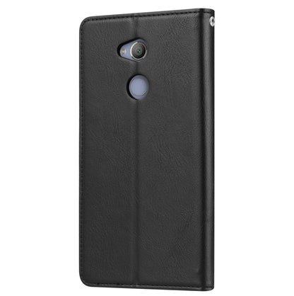 Knead Skin Texture Horizontal Flip Leather Case for Sony Xperia XA2, with Photo Frame & Holder & Card Slots & Wallet, For Xperia XA2