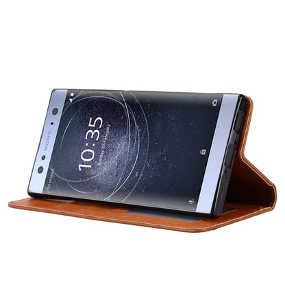 Knead Skin Texture Horizontal Flip Leather Case for Sony Xperia XA2, with Photo Frame & Holder & Card Slots & Wallet, For Xperia XA2