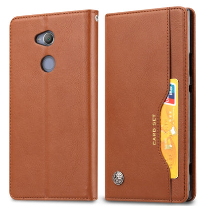 Knead Skin Texture Horizontal Flip Leather Case for Sony Xperia XA2, with Photo Frame & Holder & Card Slots & Wallet, For Xperia XA2