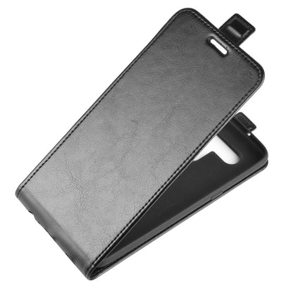 Gray leather flip phone case for LG K61 with magnetic closure