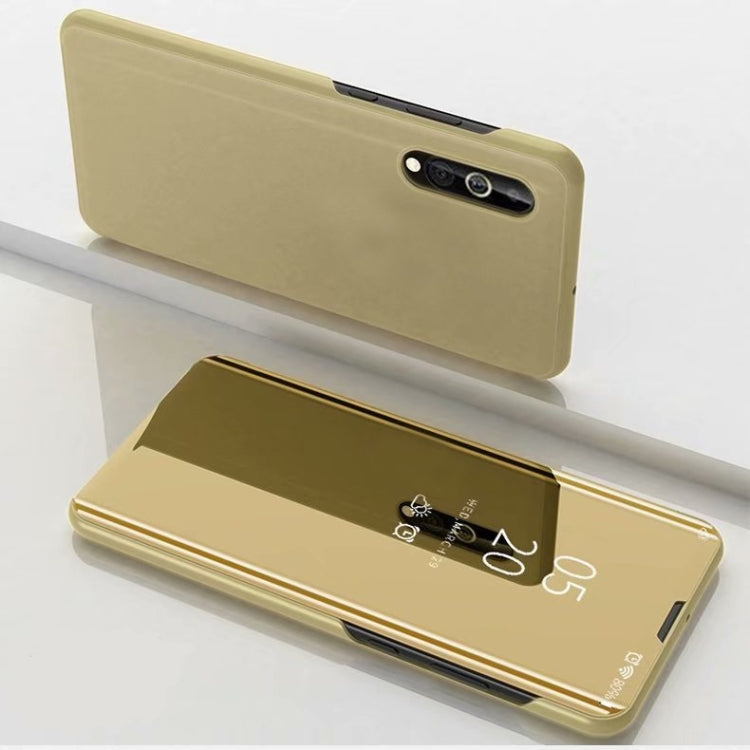 For Huawei Y8P 2020 Plated Mirror Horizontal Flip Leather Case with Holder, For Huawei Y8P 2020
