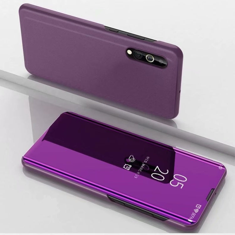 For Huawei Y8P 2020 Plated Mirror Horizontal Flip Leather Case with Holder, For Huawei Y8P 2020