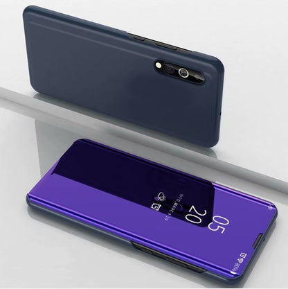 For Huawei Y8P 2020 Plated Mirror Horizontal Flip Leather Case with Holder, For Huawei Y8P 2020