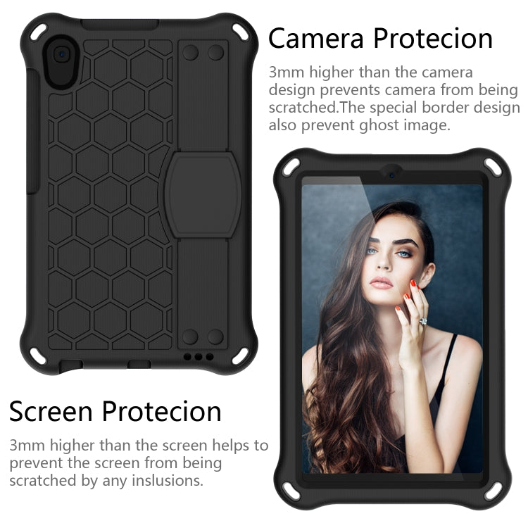 Honeycomb Design EVA + PC Material Four Corner Anti Falling Flat Protective Shell With Strap, For Huawei MatePad T8 8.0（2020）