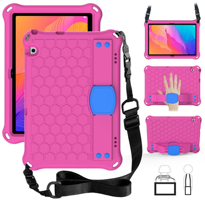 Honeycomb Design EVA + PC Material Four Corner Anti Falling Flat Protective Shell With Strap, For Huawei MatePad T8 8.0（2020）