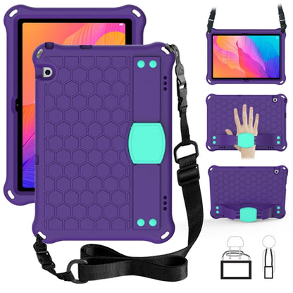 Honeycomb Design EVA + PC Material Four Corner Anti Falling Flat Protective Shell With Strap, For Huawei MatePad T8 8.0（2020）