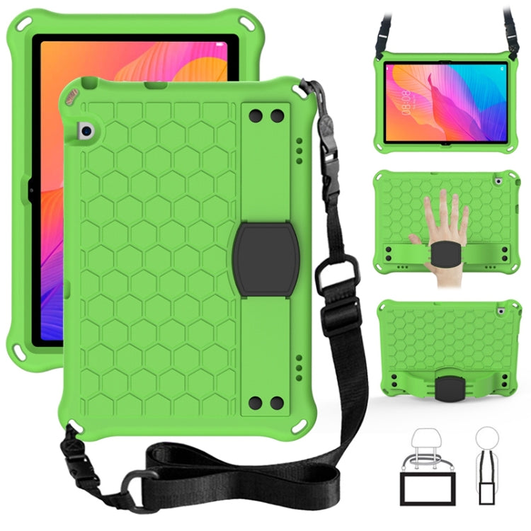 Honeycomb Design EVA + PC Material Four Corner Anti Falling Flat Protective Shell With Strap, For Huawei MatePad T8 8.0（2020）