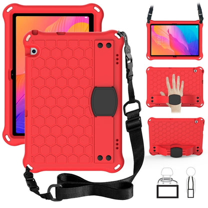 Honeycomb Design EVA + PC Material Four Corner Anti Falling Flat Protective Shell With Strap, For Huawei MatePad T8 8.0（2020）