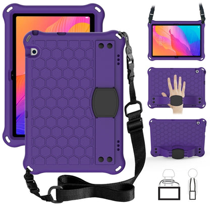 Honeycomb Design EVA + PC Material Four Corner Anti Falling Flat Protective Shell With Strap, For Huawei MatePad T8 8.0（2020）