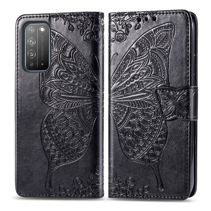 Butterfly Love Flower Embossed Horizontal Flip Leather Case with Bracket / Card Slot / Wallet / Lanyard, For Huawei Honor X10, For Huawei Y8P/ Enjoy 10S, For Huawei Y6P, For Xiaomi Redmi 10X Pro/10X, For OPPO A52/A72/A92
