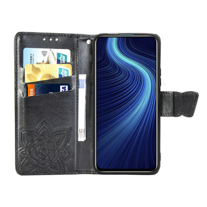 Butterfly Love Flower Embossed Horizontal Flip Leather Case with Bracket / Card Slot / Wallet / Lanyard, For Huawei Honor X10, For Huawei Y8P/ Enjoy 10S, For Huawei Y6P, For Xiaomi Redmi 10X Pro/10X, For OPPO A52/A72/A92