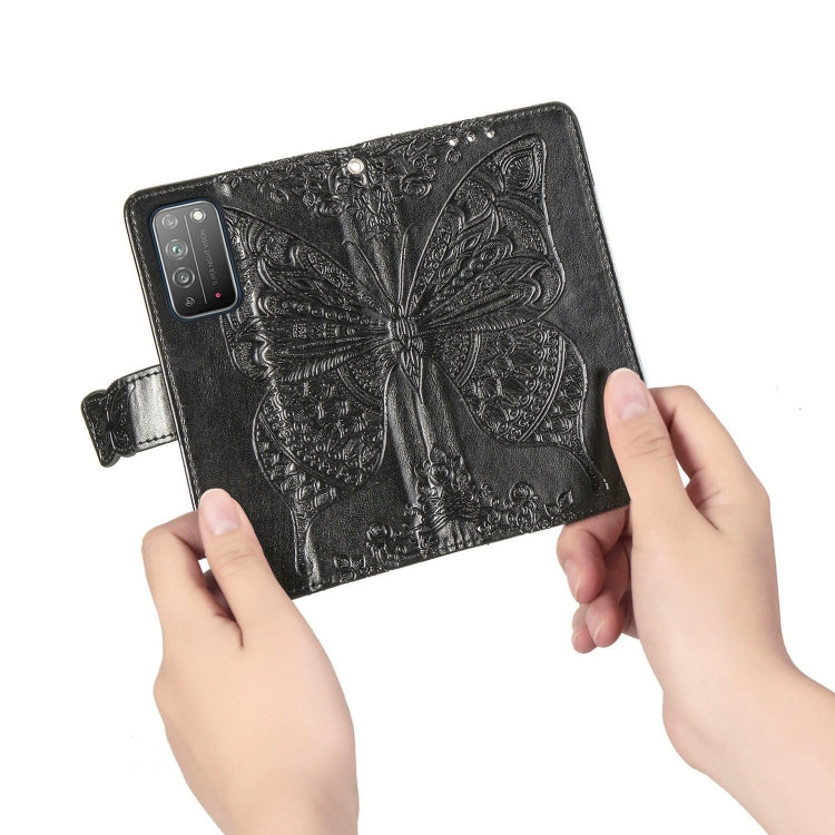 Butterfly Love Flower Embossed Horizontal Flip Leather Case with Bracket / Card Slot / Wallet / Lanyard, For Huawei Honor X10, For Huawei Y8P/ Enjoy 10S, For Huawei Y6P, For Xiaomi Redmi 10X Pro/10X, For OPPO A52/A72/A92
