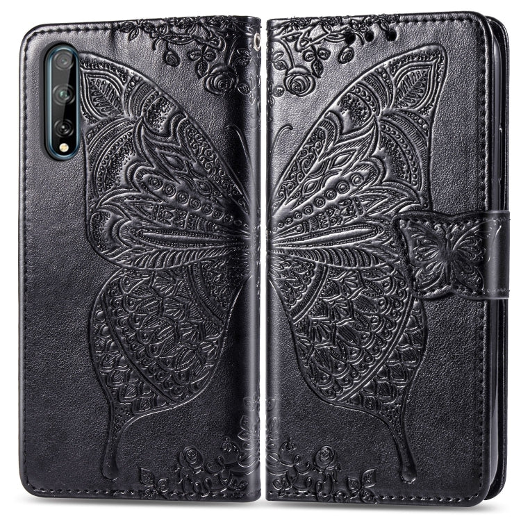 Butterfly Love Flower Embossed Horizontal Flip Leather Case with Bracket / Card Slot / Wallet / Lanyard, For Huawei Honor X10, For Huawei Y8P/ Enjoy 10S, For Huawei Y6P, For Xiaomi Redmi 10X Pro/10X, For OPPO A52/A72/A92