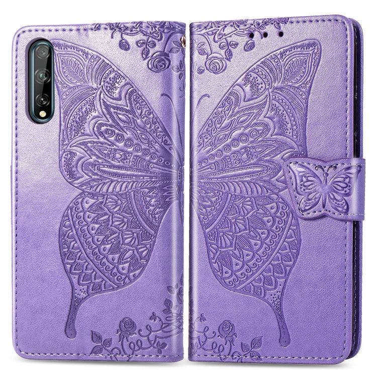 Butterfly Love Flower Embossed Horizontal Flip Leather Case with Bracket / Card Slot / Wallet / Lanyard, For Huawei Honor X10, For Huawei Y8P/ Enjoy 10S, For Huawei Y6P, For Xiaomi Redmi 10X Pro/10X, For OPPO A52/A72/A92