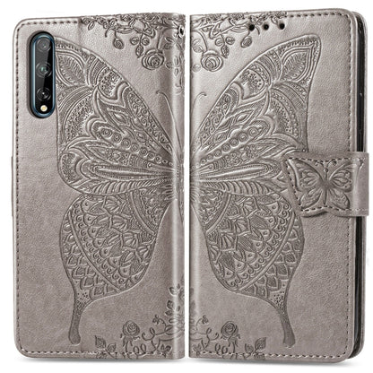 Butterfly Love Flower Embossed Horizontal Flip Leather Case with Bracket / Card Slot / Wallet / Lanyard, For Huawei Honor X10, For Huawei Y8P/ Enjoy 10S, For Huawei Y6P, For Xiaomi Redmi 10X Pro/10X, For OPPO A52/A72/A92