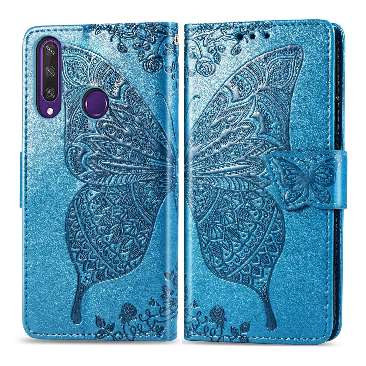 Butterfly Love Flower Embossed Horizontal Flip Leather Case with Bracket / Card Slot / Wallet / Lanyard, For Huawei Honor X10, For Huawei Y8P/ Enjoy 10S, For Huawei Y6P, For Xiaomi Redmi 10X Pro/10X, For OPPO A52/A72/A92
