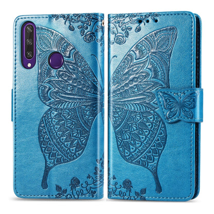 Butterfly Love Flower Embossed Horizontal Flip Leather Case with Bracket / Card Slot / Wallet / Lanyard, For Huawei Honor X10, For Huawei Y8P/ Enjoy 10S, For Huawei Y6P, For Xiaomi Redmi 10X Pro/10X, For OPPO A52/A72/A92
