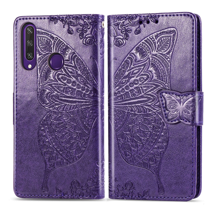 Butterfly Love Flower Embossed Horizontal Flip Leather Case with Bracket / Card Slot / Wallet / Lanyard, For Huawei Honor X10, For Huawei Y8P/ Enjoy 10S, For Huawei Y6P, For Xiaomi Redmi 10X Pro/10X, For OPPO A52/A72/A92