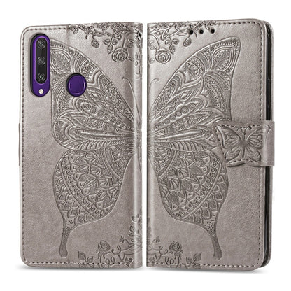 Butterfly Love Flower Embossed Horizontal Flip Leather Case with Bracket / Card Slot / Wallet / Lanyard, For Huawei Honor X10, For Huawei Y8P/ Enjoy 10S, For Huawei Y6P, For Xiaomi Redmi 10X Pro/10X, For OPPO A52/A72/A92