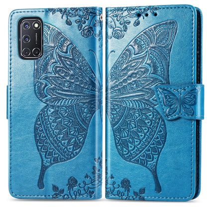 Butterfly Love Flower Embossed Horizontal Flip Leather Case with Bracket / Card Slot / Wallet / Lanyard, For Huawei Honor X10, For Huawei Y8P/ Enjoy 10S, For Huawei Y6P, For Xiaomi Redmi 10X Pro/10X, For OPPO A52/A72/A92