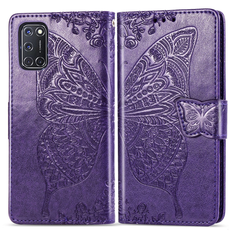 Butterfly Love Flower Embossed Horizontal Flip Leather Case with Bracket / Card Slot / Wallet / Lanyard, For Huawei Honor X10, For Huawei Y8P/ Enjoy 10S, For Huawei Y6P, For Xiaomi Redmi 10X Pro/10X, For OPPO A52/A72/A92