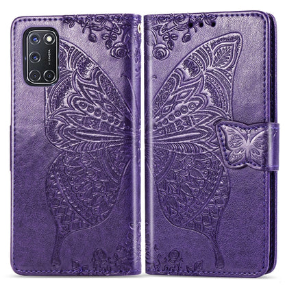 Butterfly Love Flower Embossed Horizontal Flip Leather Case with Bracket / Card Slot / Wallet / Lanyard, For Huawei Honor X10, For Huawei Y8P/ Enjoy 10S, For Huawei Y6P, For Xiaomi Redmi 10X Pro/10X, For OPPO A52/A72/A92