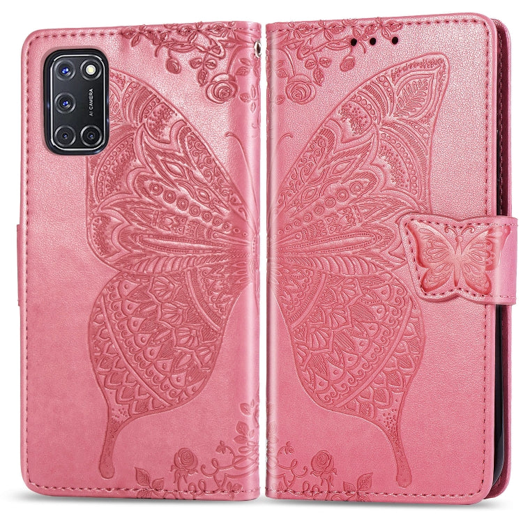 Butterfly Love Flower Embossed Horizontal Flip Leather Case with Bracket / Card Slot / Wallet / Lanyard, For Huawei Honor X10, For Huawei Y8P/ Enjoy 10S, For Huawei Y6P, For Xiaomi Redmi 10X Pro/10X, For OPPO A52/A72/A92