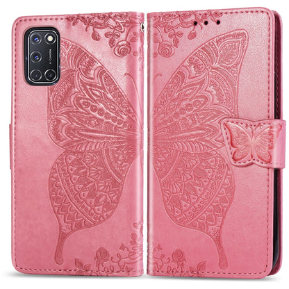 Butterfly Love Flower Embossed Horizontal Flip Leather Case with Bracket / Card Slot / Wallet / Lanyard, For Huawei Honor X10, For Huawei Y8P/ Enjoy 10S, For Huawei Y6P, For Xiaomi Redmi 10X Pro/10X, For OPPO A52/A72/A92