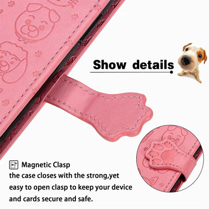 Cute Cat and Dog Embossed Horizontal Flip Leather Case with Bracket / Card Slot / Wallet / Lanyard, For Huawei Y8P/ Enjoy 10S, For Huawei Y6P, For Xiaomi  Redmi 10X Pro 5G/10X 5G, For OPPO A52/A72/A92