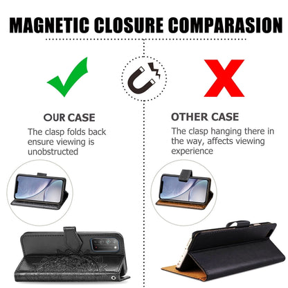 Halfway Mandala Embossing Pattern Horizontal Flip Leather Case with Holder & Card Slots & Wallet & Photo Frame & Lanyard, For Huawei Honor X10, For Huawei Y6P, For OPPO A52 / A72 / A92, For OPPO Find X2 Lite / Reno 3, For OPPO Find X2 Neo              ...
