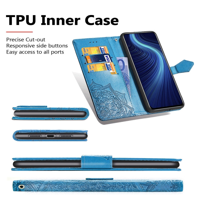 Halfway Mandala Embossing Pattern Horizontal Flip Leather Case with Holder & Card Slots & Wallet & Photo Frame & Lanyard, For Huawei Honor X10, For Huawei Y6P, For OPPO A52 / A72 / A92, For OPPO Find X2 Lite / Reno 3, For OPPO Find X2 Neo              ...