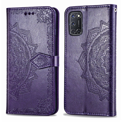 Halfway Mandala Embossing Pattern Horizontal Flip Leather Case with Holder & Card Slots & Wallet & Photo Frame & Lanyard, For Huawei Honor X10, For Huawei Y6P, For OPPO A52 / A72 / A92, For OPPO Find X2 Lite / Reno 3, For OPPO Find X2 Neo              ...
