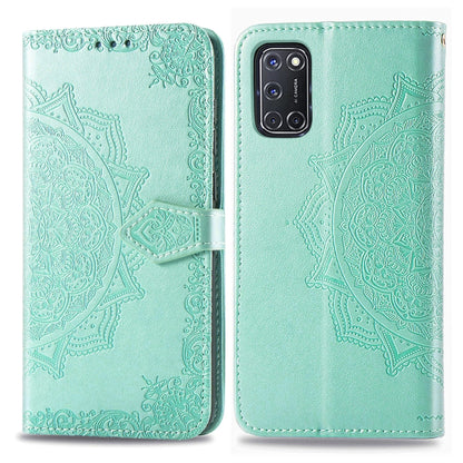 Halfway Mandala Embossing Pattern Horizontal Flip Leather Case with Holder & Card Slots & Wallet & Photo Frame & Lanyard, For Huawei Honor X10, For Huawei Y6P, For OPPO A52 / A72 / A92, For OPPO Find X2 Lite / Reno 3, For OPPO Find X2 Neo              ...