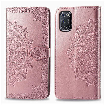 Halfway Mandala Embossing Pattern Horizontal Flip Leather Case with Holder & Card Slots & Wallet & Photo Frame & Lanyard, For Huawei Honor X10, For Huawei Y6P, For OPPO A52 / A72 / A92, For OPPO Find X2 Lite / Reno 3, For OPPO Find X2 Neo              ...
