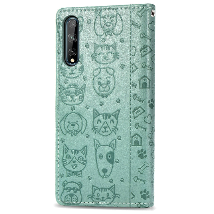 Lovely Cat and Dog Embossing Pattern Horizontal Flip Leather Case , with Holder & Card Slots & Wallet & Cartoon Clasp & Lanyard, For Huawei Y6P, For Huawei Y8P / Enjoy 10s, For Xiaomi Redmi 10X Pro, For Xiaomi Redmi 10X Pro 0, For OPPO A92 / A72 / A52