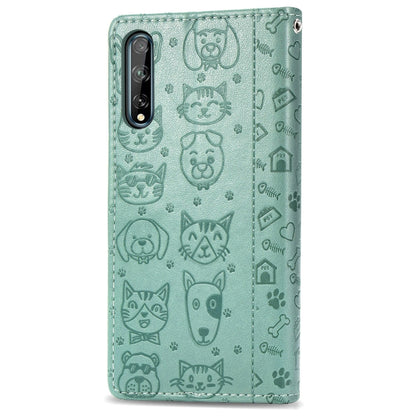 Lovely Cat and Dog Embossing Pattern Horizontal Flip Leather Case , with Holder & Card Slots & Wallet & Cartoon Clasp & Lanyard, For Huawei Y6P, For Huawei Y8P / Enjoy 10s, For Xiaomi Redmi 10X Pro, For Xiaomi Redmi 10X Pro 0, For OPPO A92 / A72 / A52